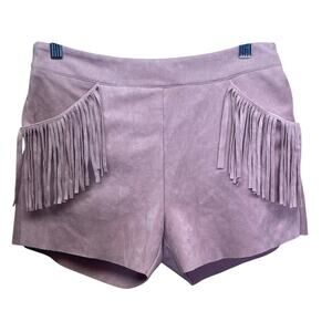 Idol Mind Kids Faux Suede Fringe Shorts Size 10-12